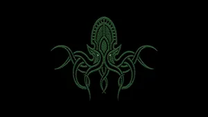 Cthulhu Minimalist Octopus Symbol Wallpaper