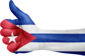 Cuban Flag Thumbs Up Sign Wallpaper