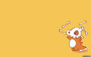 Cubone Playing With Bones Wallpaper