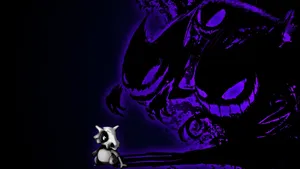 Cubone With Spooky Gengar Shadows Wallpaper