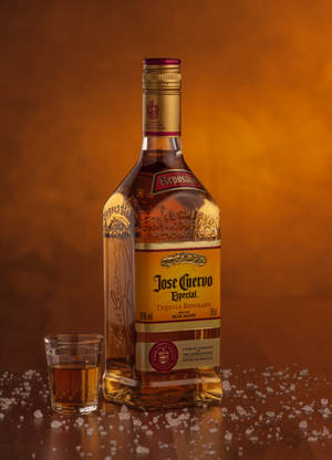 Cuervo Tequila Gold Bottle Wallpaper