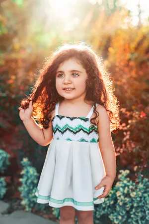 Curly Baby Girl Wallpaper