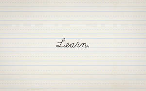 Cursive Text Learning Wallpaper