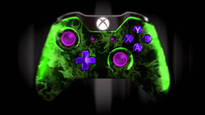 Custom Xbox One Green Controller Wallpaper