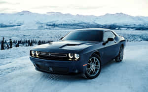 Customized Dodge Challenger Glistens In The Sunlight Wallpaper