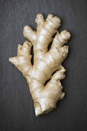 Cut Ginger Root Vegetable Flat Lay Wallpaper