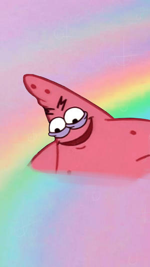 Cute Aesthetic Cartoon Patrick Star Wallpaper