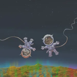 Cute Aesthetic Tablet Cat Astronaut Hd Wallpaper