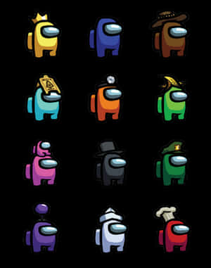 Cute Among Us Student Council Wallpaper