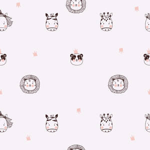 Cute Animal Outline Logo Wallpaper