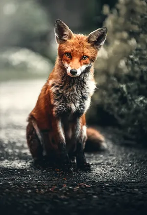Cute Animals White And Orange Fox Wallpaper