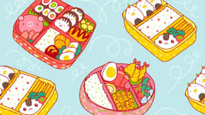 Cute_ Anime_ Style_ Bento_ Boxes Wallpaper