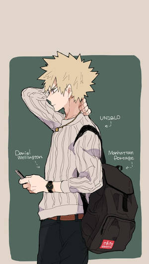 Cute Bakugou My Hero Academia Fashion Brands Wallpaper