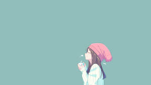 Cute Beanie Profile Picture Wallpaper