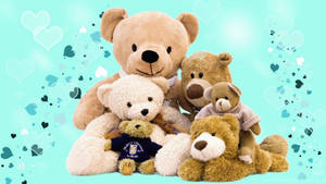 Cute Bears Love Family Wallpaper