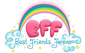 Cute Best Friend Rainbow Wallpaper