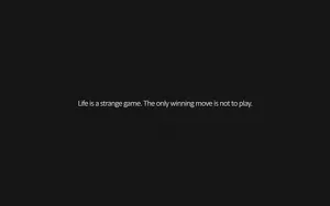 Cute Black Aesthetic Life Quote Wallpaper