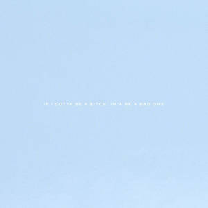 Cute Blue Aesthetic White Small Text Wallpaper