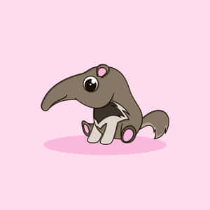 Cute Cartoon Anteater Wallpaper