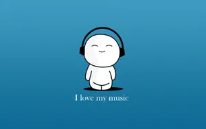 Cute Cartoon Music Quote Wallpaper