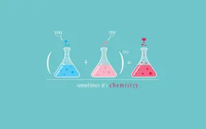 Cute Chemistry You And Me Wallpaper