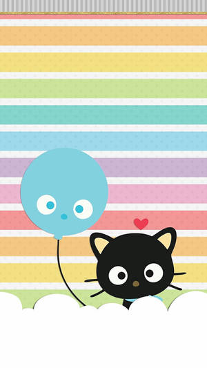 Cute Chococat With Balloon Wallpaper