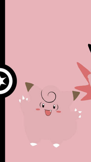 Cute Clefairy Poster Wallpaper