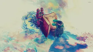Cute Creatures Reading Book Wallpaper
