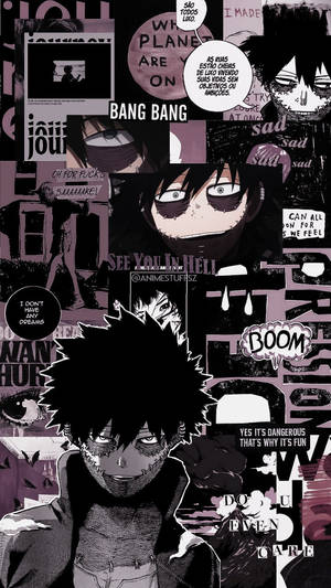 Cute Dabi Collage Dark Aesthetic Wallpaper