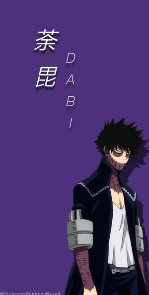 Cute Dabi Dark Purple Wallpaper