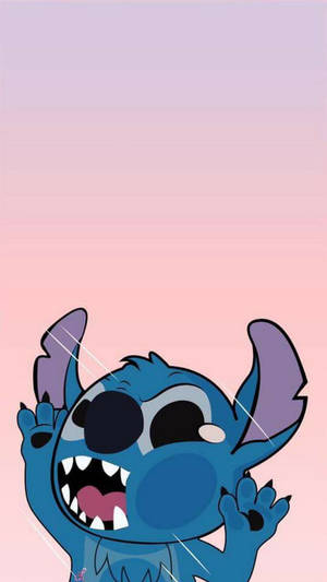 Cute Disney Squished Stitch Wallpaper