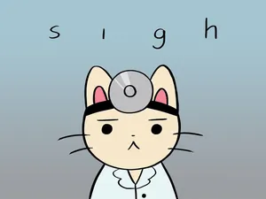 Cute Doctor Cat Wallpaper