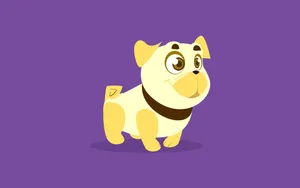 Cute Dog Art Wallpaper