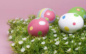 Cute Easter Floral Eggs Wallpaper
