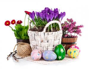 Cute Easter Holiday Decor Wallpaper