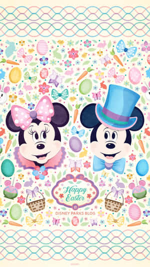 Cute Easter Iphone With Mickey Mouse Wallpaper