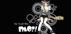 Cute Emo Anime Girl Wallpaper
