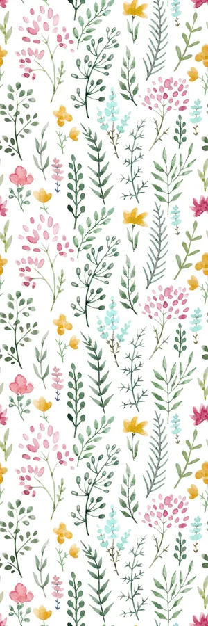 Cute Flower Leaf Wallpaper