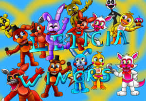 Cute Fnaf Leticia Wingrs Art Wallpaper