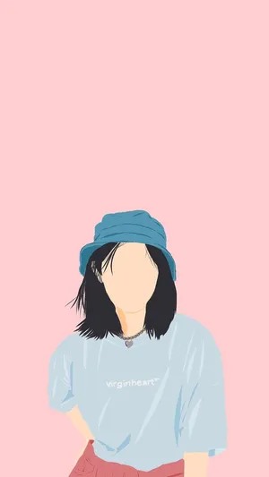 Cute Girl Vector Art Profile Picture Wallpaper