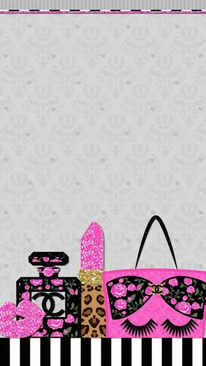 Cute Girly Elements Wallpaper