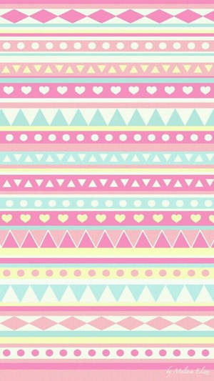 Cute Girly Pastel Patterns Wallpaper
