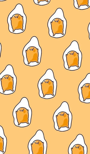Cute Gudetama Aesthetic Print Wallpaper
