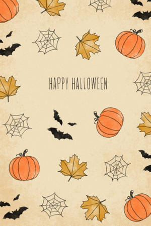 Cute Halloween Iphone Symbols Wallpaper