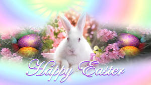 Cute Happy Easter Bunny Wallpaper