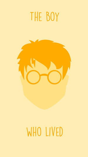 Cute Harry Potter Yellow Simple Wallpaper