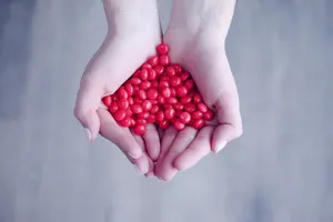 Cute Heart Made Of Candies Wallpaper