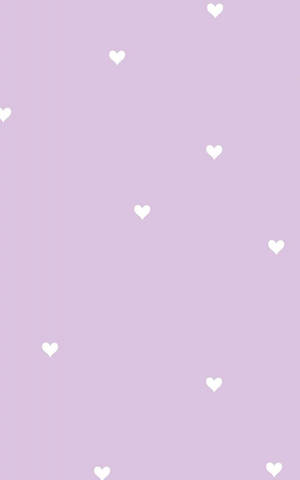 Cute Hearts Pastel Purple Tumblr Wallpaper