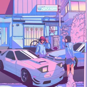 Cute Jdm Aesthetic Artwork Wallpaper