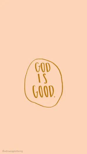 Cute Jesus God Is Good Wallpaper
